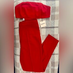 Remy Bandeau Pant Set in Red